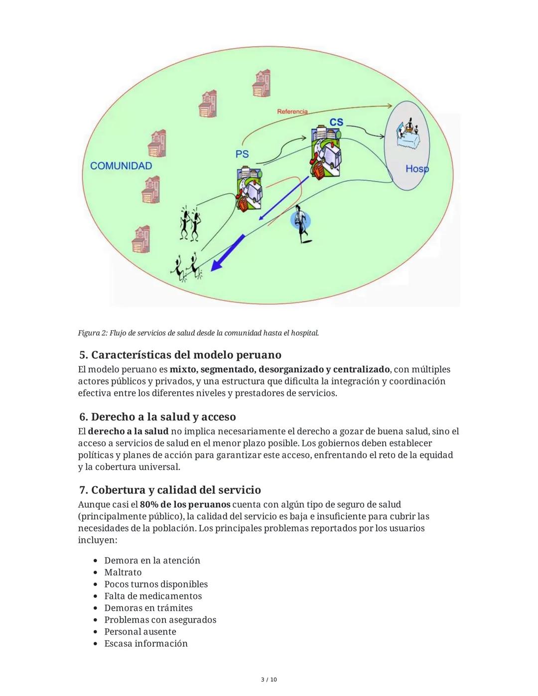 El sistema de salud en el Perú
1. Definición y estructura general del sistema de salud
El sistema de salud en el Perú abarca todas las organ