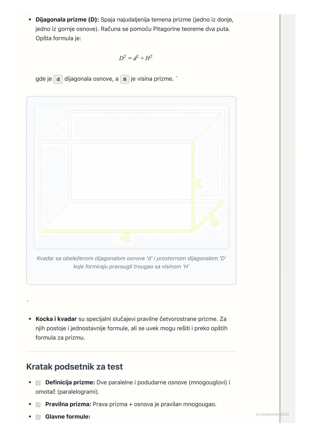 # Prizma
Šta je prizma?
Prizma je geometrijsko telo ograničeno sa dva podudarna i paralelna
mnogougla (to su osnove ili baze) i paralelogr