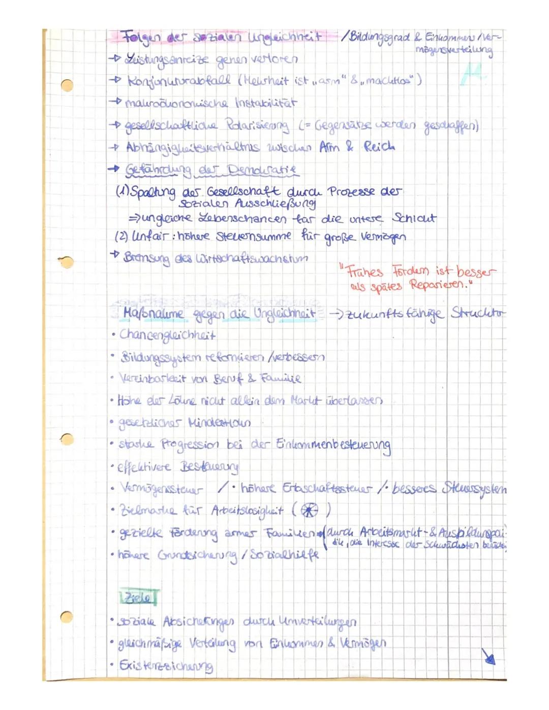 # Soziale Ungleichheit
Lo Definition: Soziale Ungleichheit
• dauerhaft ungleiche Verteilung von Ressourcen, die
im Rahmen einer Gesellscha