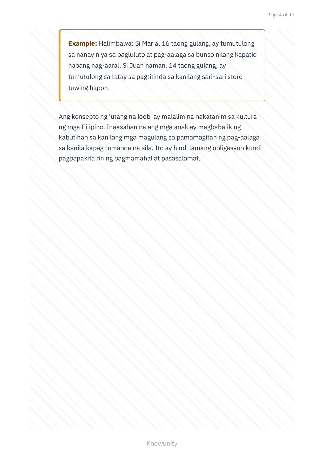 # Pagpapahalaga sa Kultura at Tradisyon: Kahalagahan ng Pamilyang Pilipino
Pag-aaral sa mahahalagang papel ng pamilya sa kultura ng Pilipin