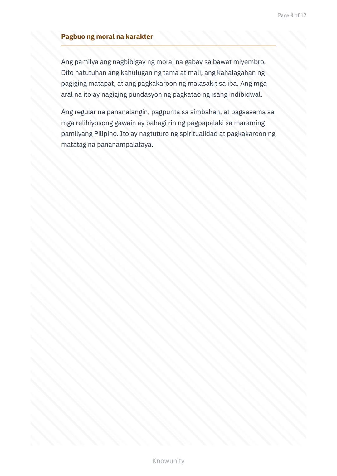 # Pagpapahalaga sa Kultura at Tradisyon: Kahalagahan ng Pamilyang Pilipino
Pag-aaral sa mahahalagang papel ng pamilya sa kultura ng Pilipin