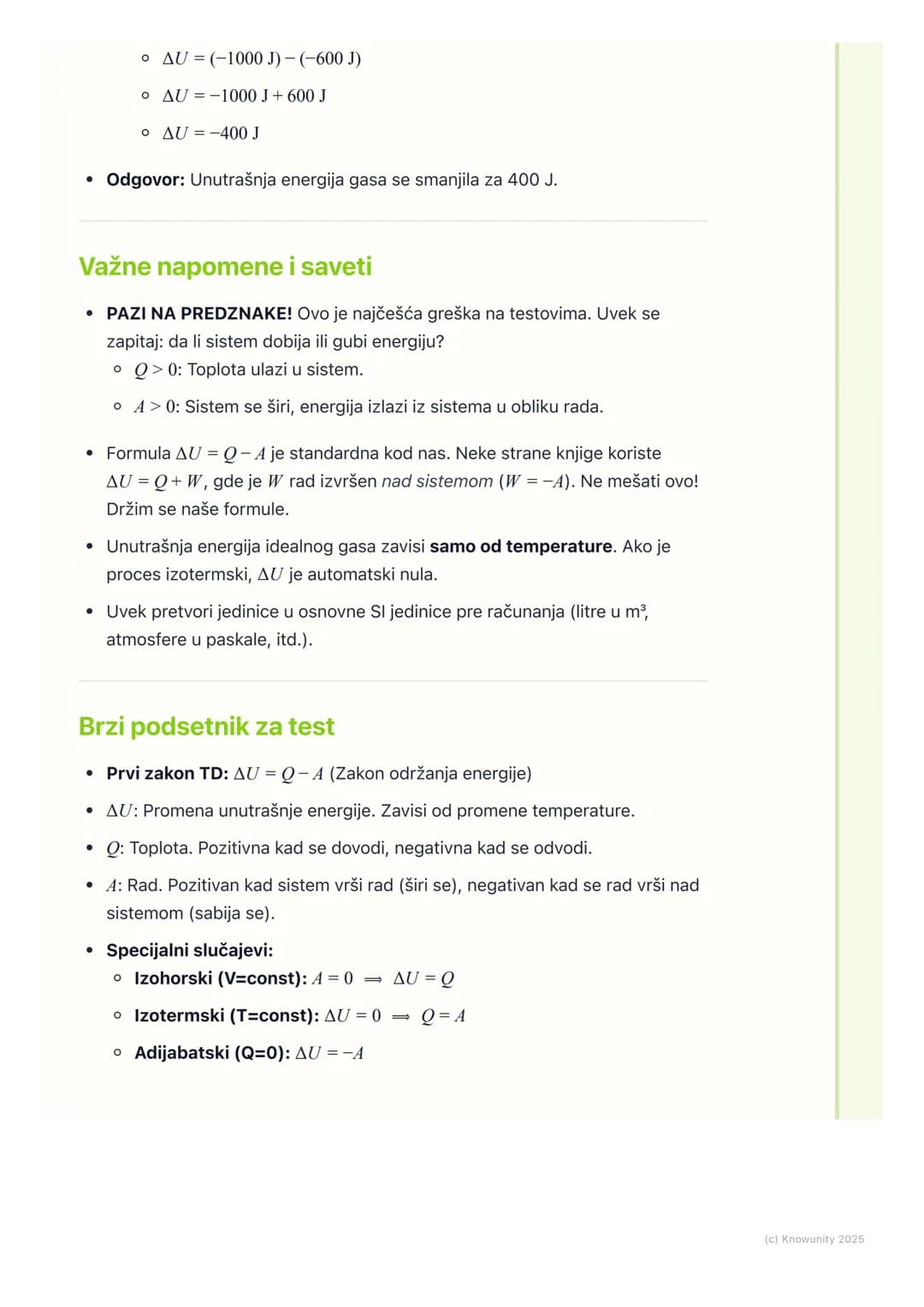 # Prvi zakon termodinamike
Uvod u prvi zakon termodinamike
Prvi zakon termodinamike je u suštini zakon održanja energije primenjen na
topl