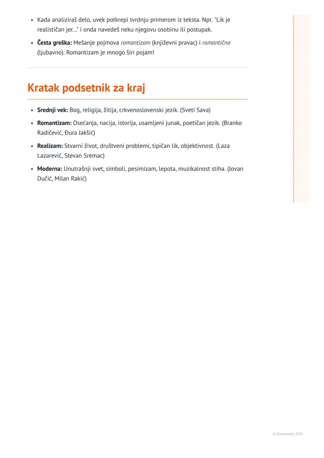 # Književne epohe i pravci
Uvodni pregled književnih epoha
Književne epohe su veliki vremenski periodi u istoriji književnosti koji imaju