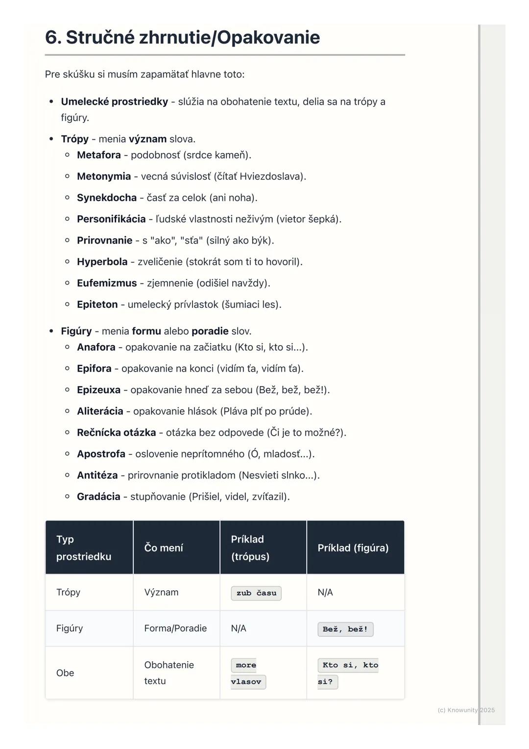 # Umelecké prostriedky a figúry
1. Úvod do umeleckých prostriedkov a
figúr
V literatúre, ale aj v bežnej reči, často používame špeciálne s