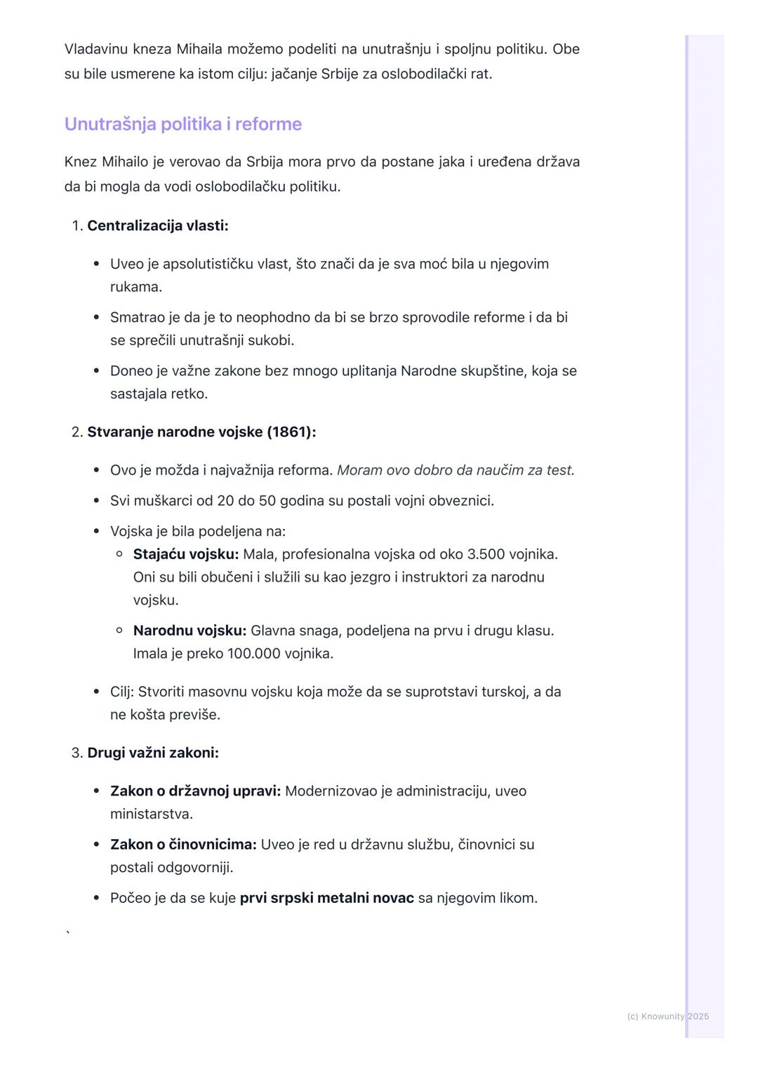 # Vladavina kneza Mihaila
Obrenovića
Uvod u period vladavine kneza Mihaila
Knez Mihailo Obrenović je vladao Srbijom u dva navrata. Njegova