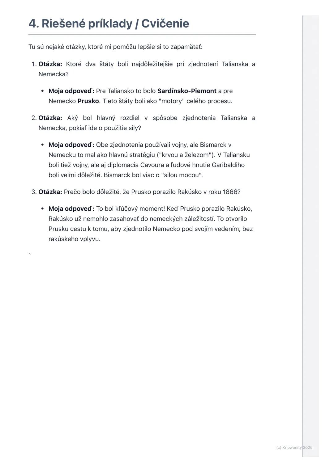 # Zjednotenie Talianska a
Nemecka
1. Prehľad - Zjednotenie Talianska a
Nemecka
Ahojte! Dnes si zopakujeme, ako sa v druhej polovici 19. st
