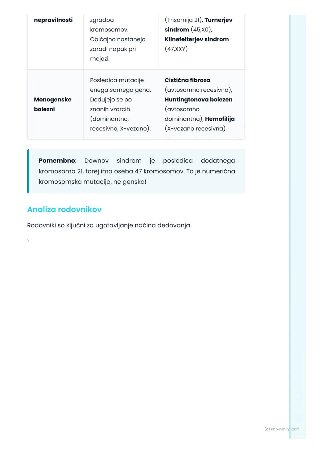 # Človeška genetika in
biotehnologija
Človeška genetika - osnove
Človeška genetika preučuje dedovanje lastnosti pri ljudeh. To vključuje
v