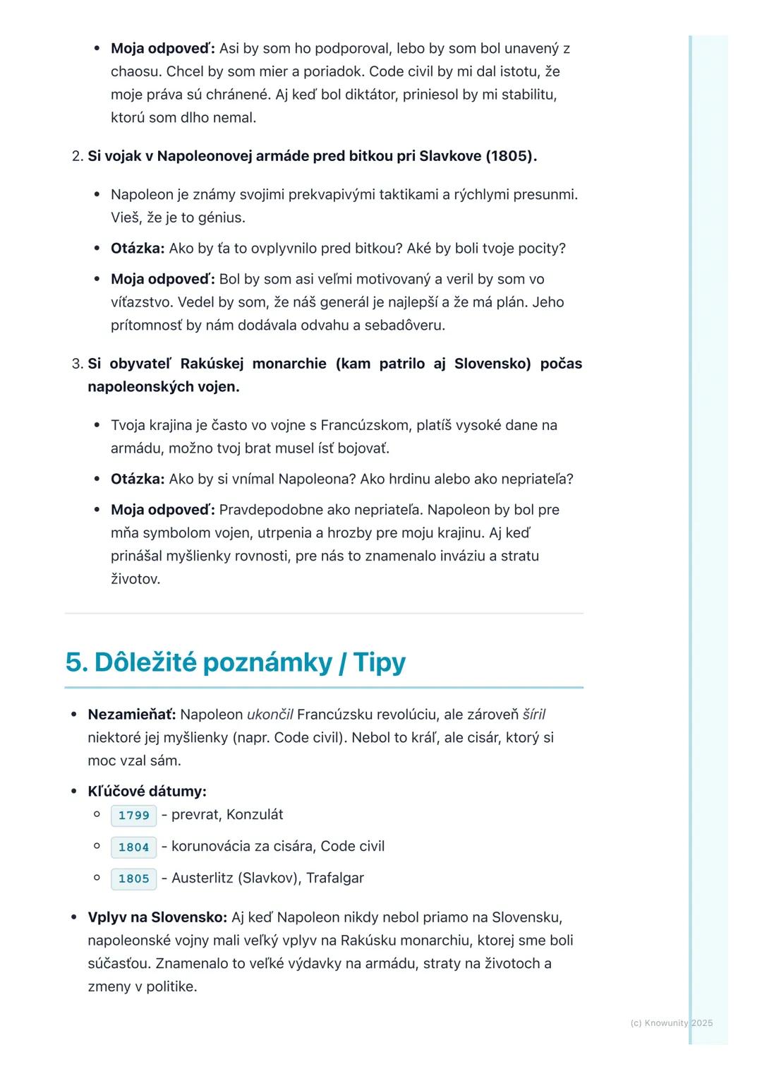 # Napoleon Bonaparte a jeho
vzostup
1. Prehľad / Úvod
Takže, dnes sa ideme pozrieť na Napoleona Bonaparteho. Je to jedna z
najdôležitejšíc