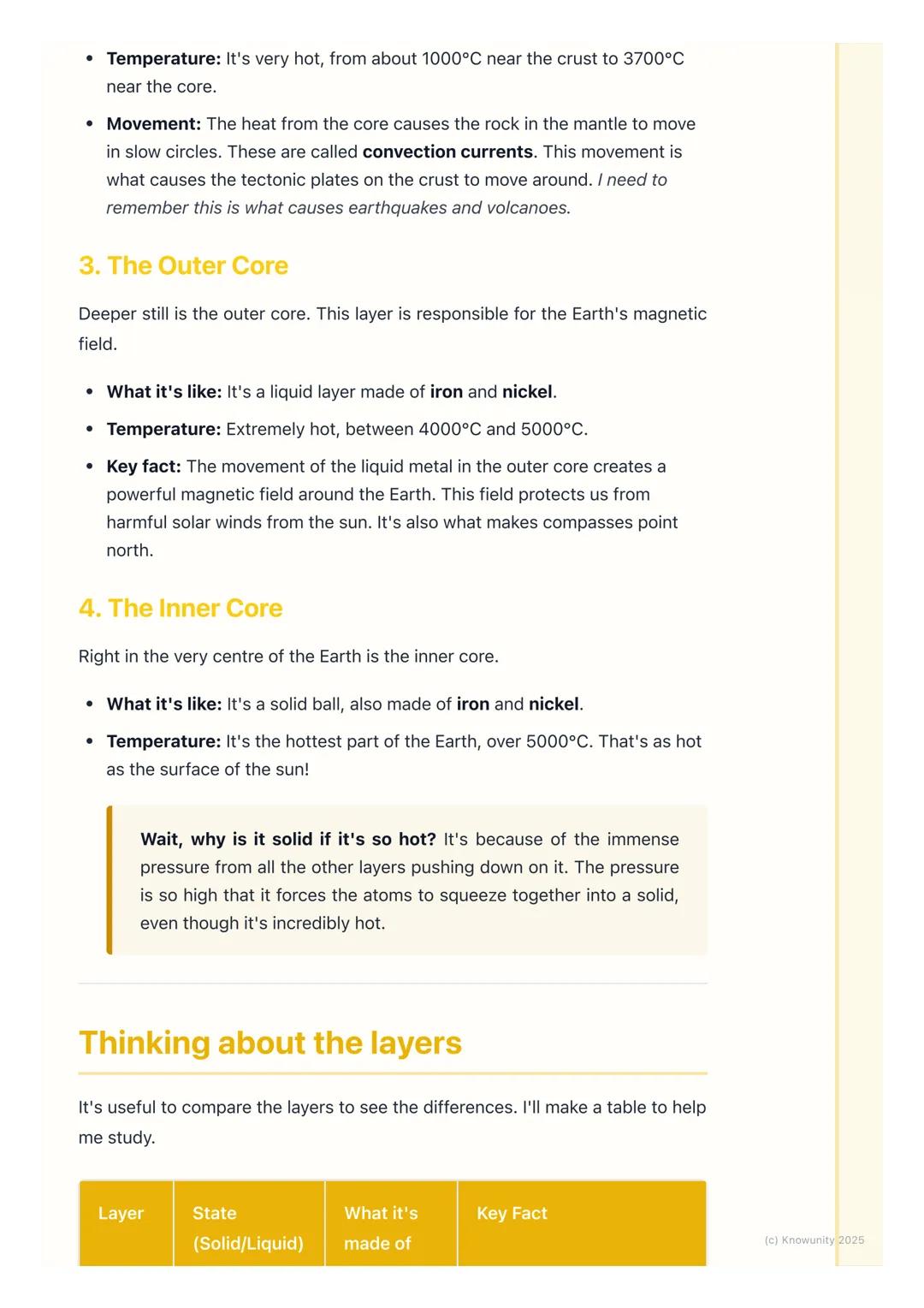 # Inside the Earth
## What's under our feet?
It feels like the ground we stand on is solid, but the Earth is actually made up
of different