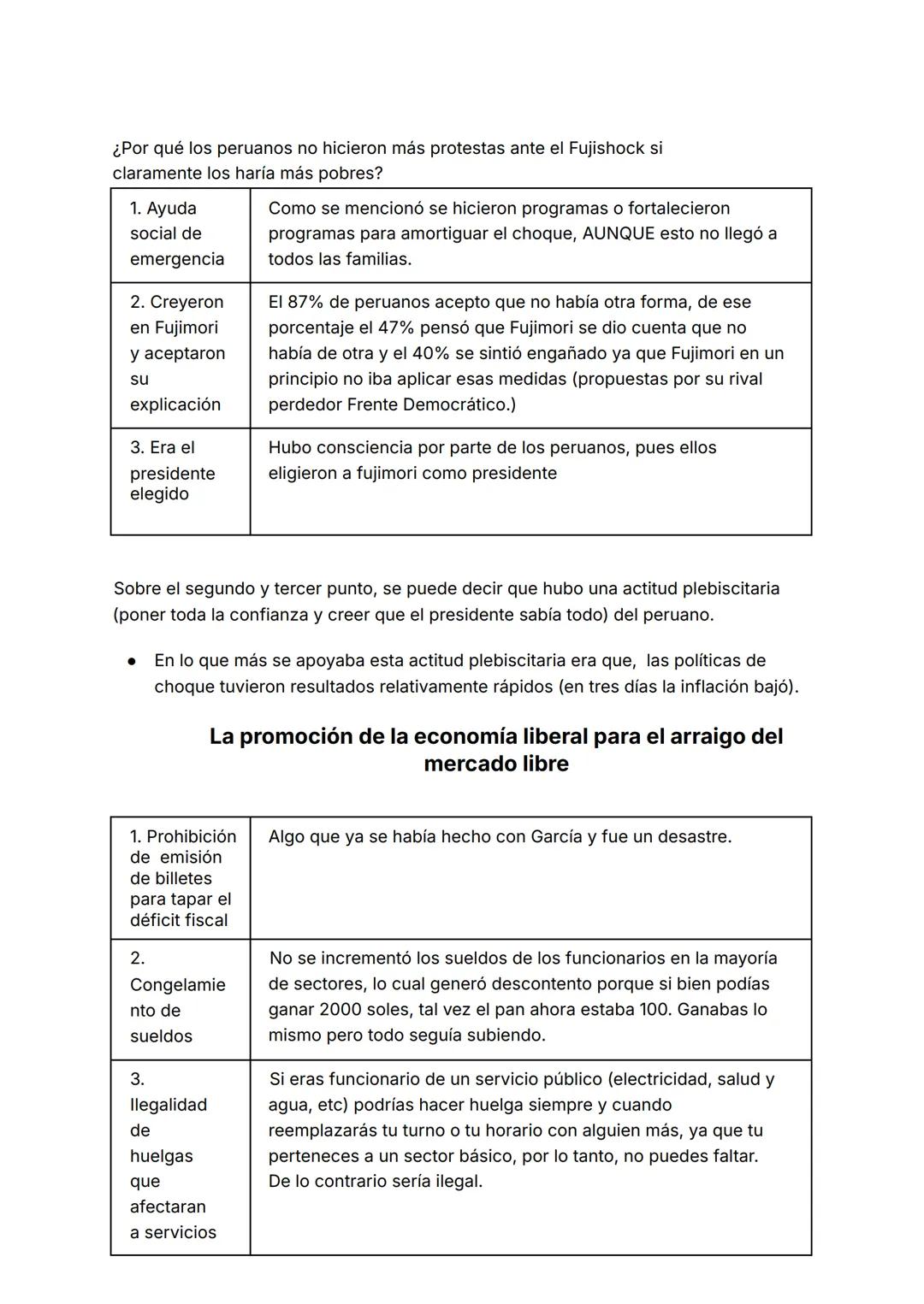 Resumen Fujimori
Visión de Fujimori a través de su discurso cuando ejerció el autogolpe:
→ "La suspensión temporal de la legalidad no es la