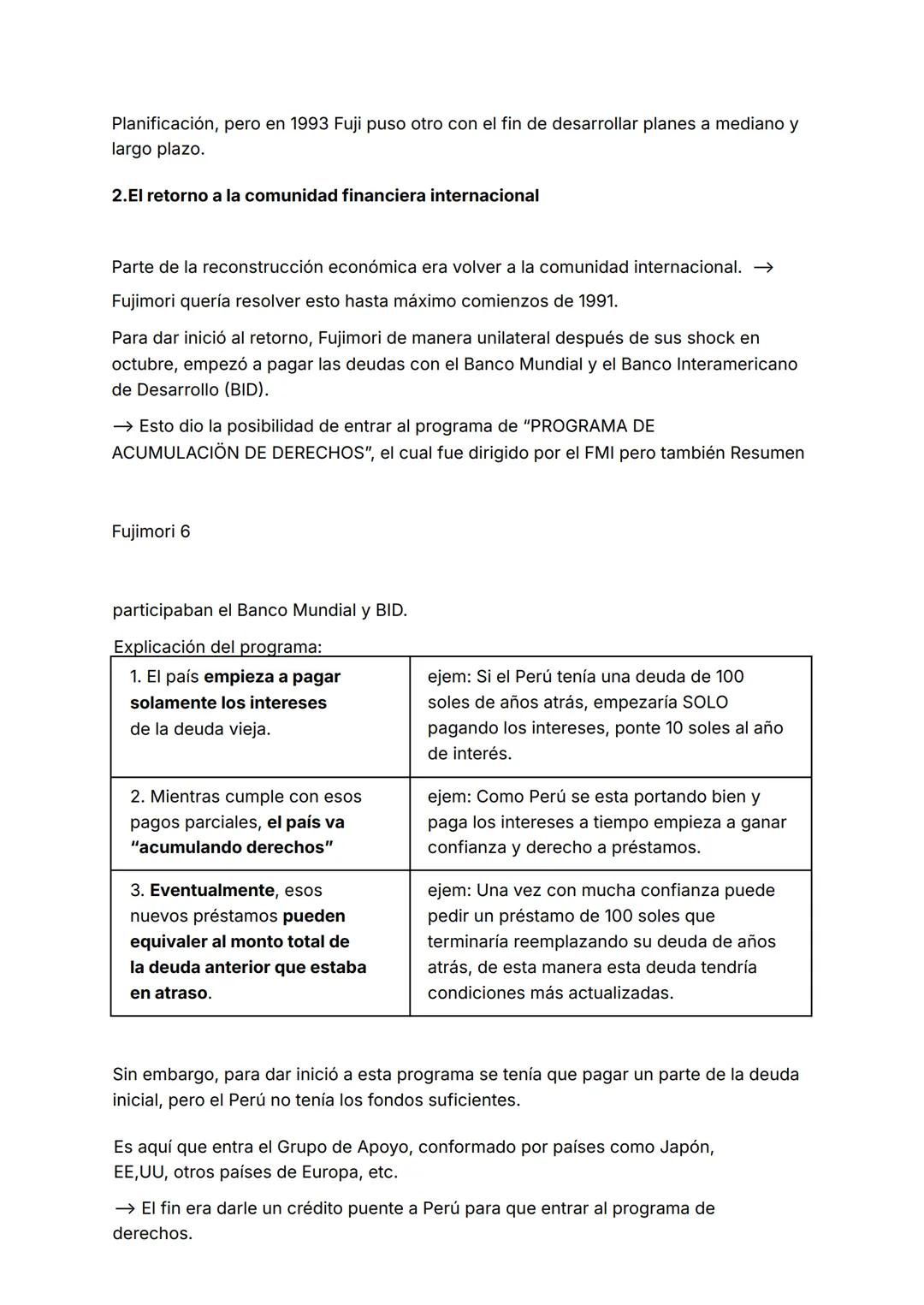 Resumen Fujimori
Visión de Fujimori a través de su discurso cuando ejerció el autogolpe:
→ "La suspensión temporal de la legalidad no es la