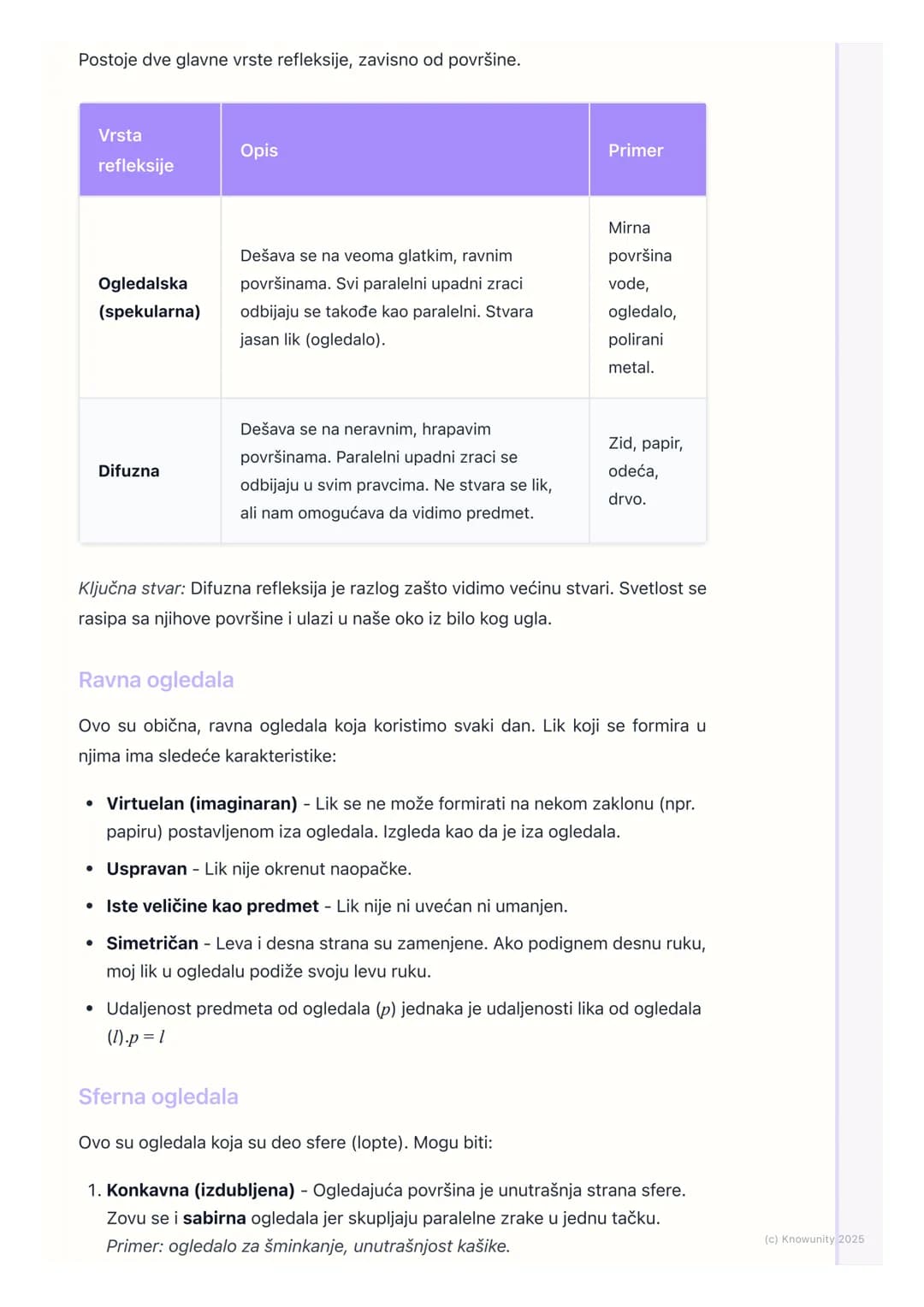 # Odbijanje svetlosti (refleksija)
Uvod u odbijanje svetlosti
Odbijanje svetlosti, ili refleksija, je pojava kada svetlosni zrak padne na