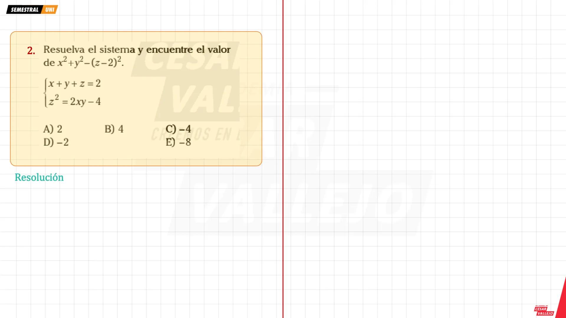academiacesarvallejo.edu.pe
Física
TI
F
ACADEMIA
CÉSAR
VALLEJO
ACADEMIA
CÉSAR
VALLEJO
CICLO
SEMESTRAL
UNI
ACADEMIA
CÉSAR
VALLEJO academiaces