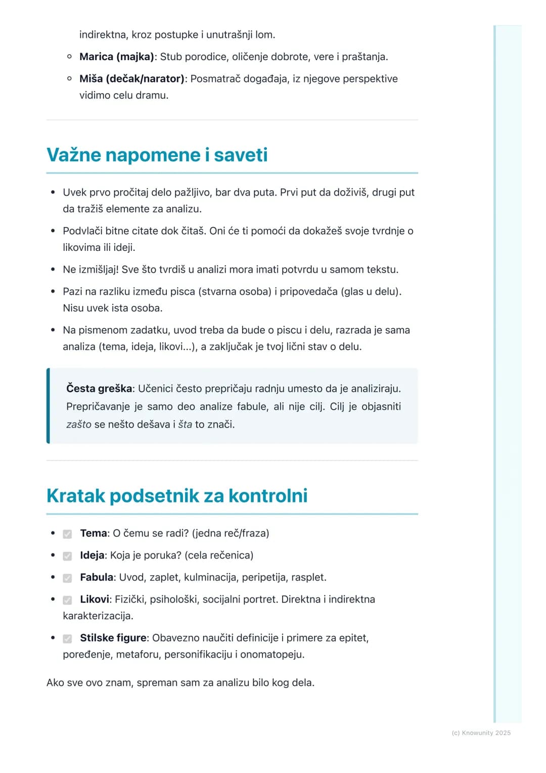 # Analiza književnog dela
## Uvod u analizu književnog dela
Analiza književnog dela je kao da smo detektivi. Čitamo delo i tražimo tragove