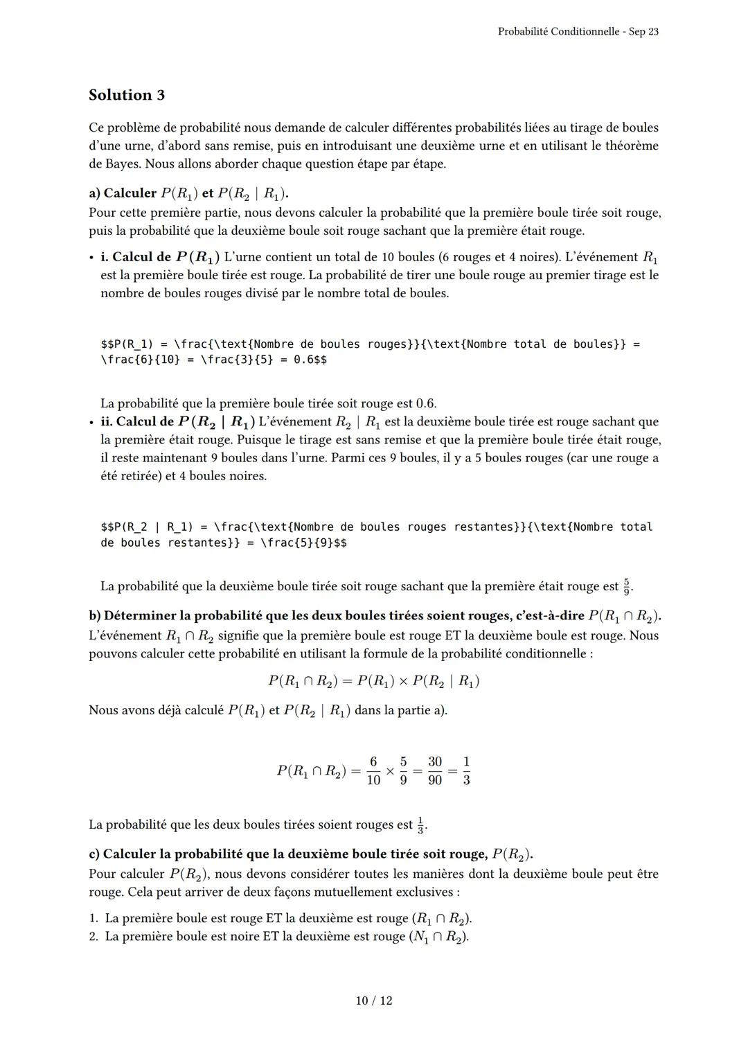 # Probabilité Conditionnelle
Généré par Knowunity.fr - Sep 23
Description: Cet examen couvre la probabilité conditionnelle, les arbres pon