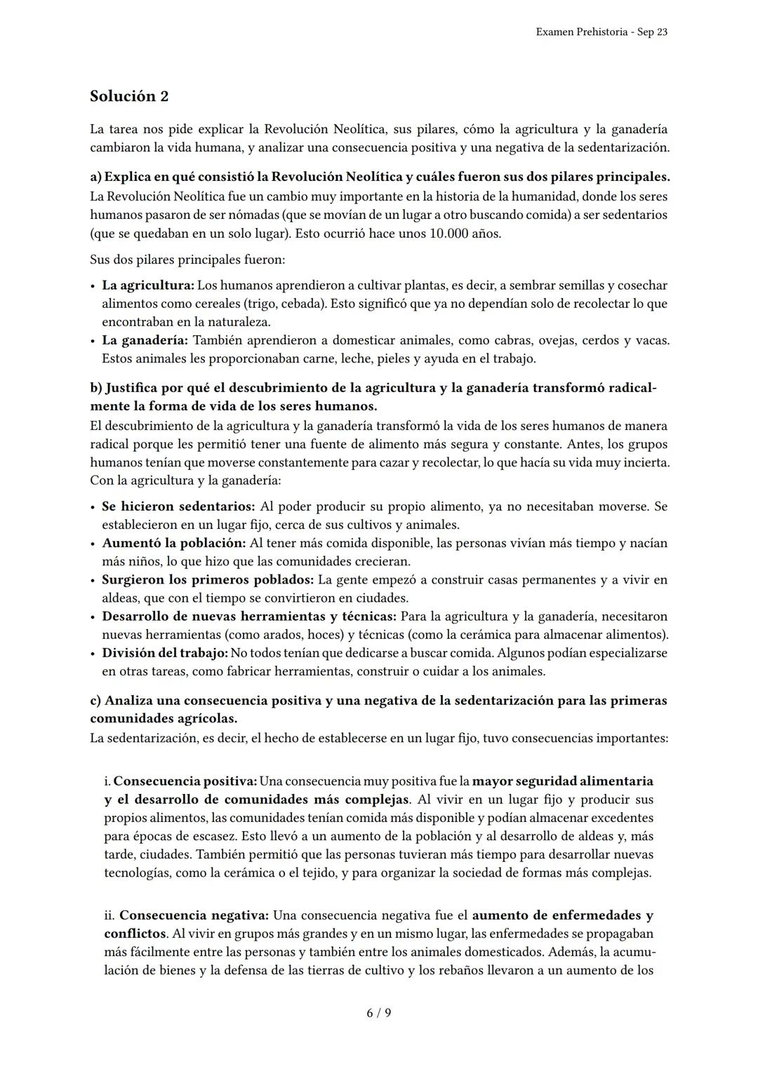 # Examen Prehistoria
Generado por Knowunity - Sep 23
Descripción: Este examen cubre las etapas de la Prehistoria, desde el Paleolítico has